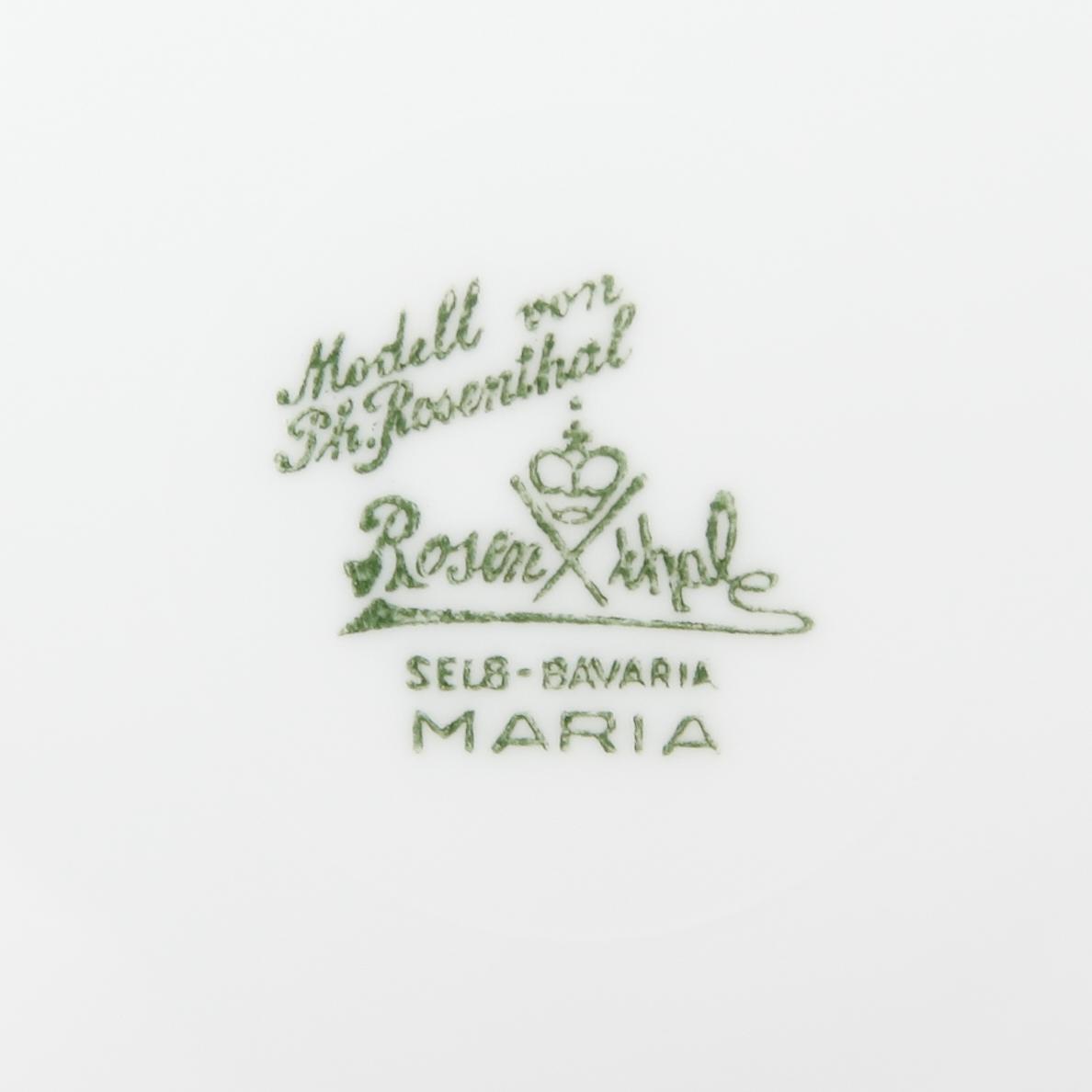 SERVISPORSLIN, 45 delar, Maria, Rosenthal.