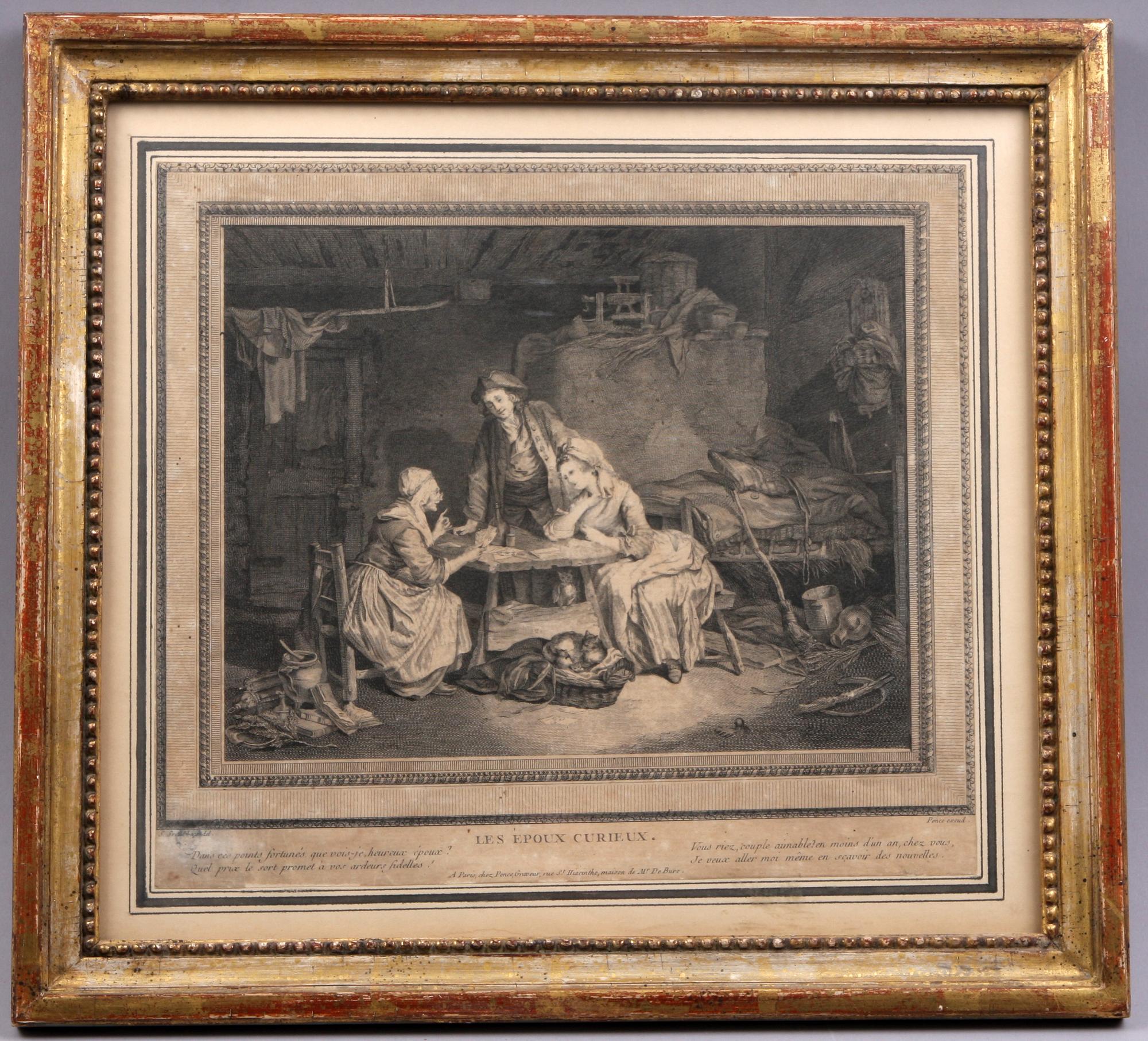 KOPPARSTICK, 17/1800-tal, grav. av Ponce, efter S. Freudeberg.