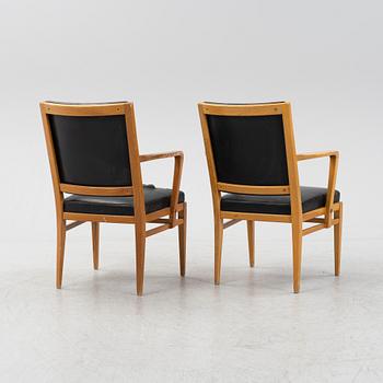 Carl Malmsten, eight armchairs, model "Riksdagen", 1940s. Provenance The Swedish Parliament, designed 1940.