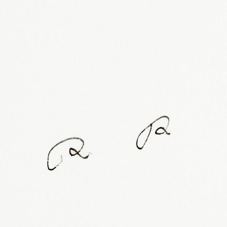 ROGER RISBERG, indian ink on paper, 2007, signed RR.