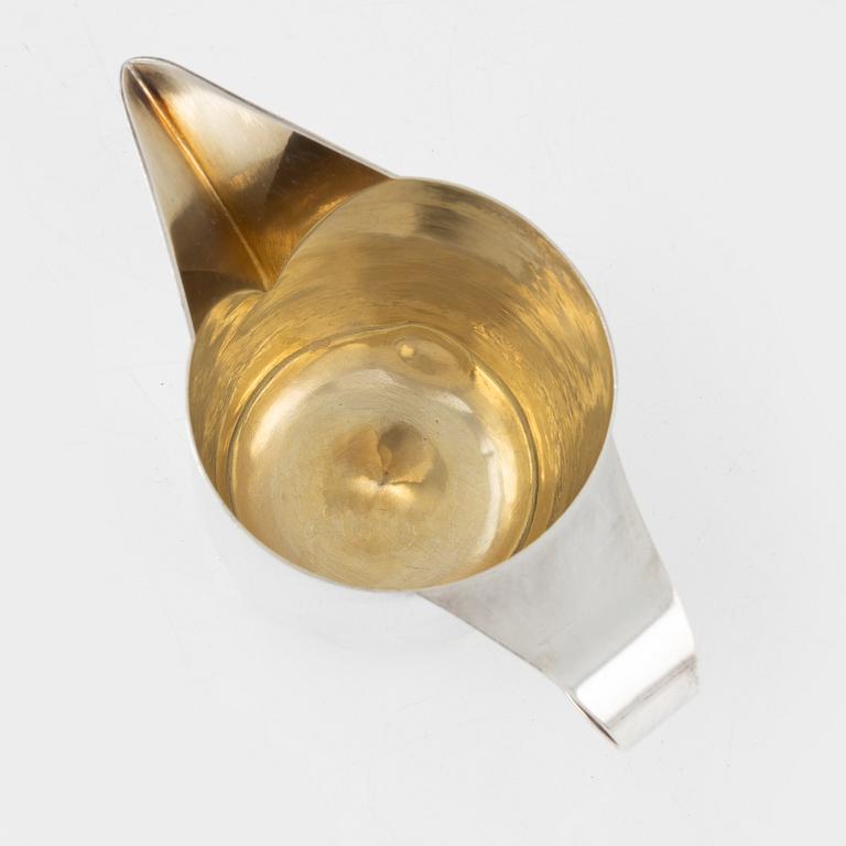 Birger Haglund, gräddkanna, sterling silver Stockholm 1968.
