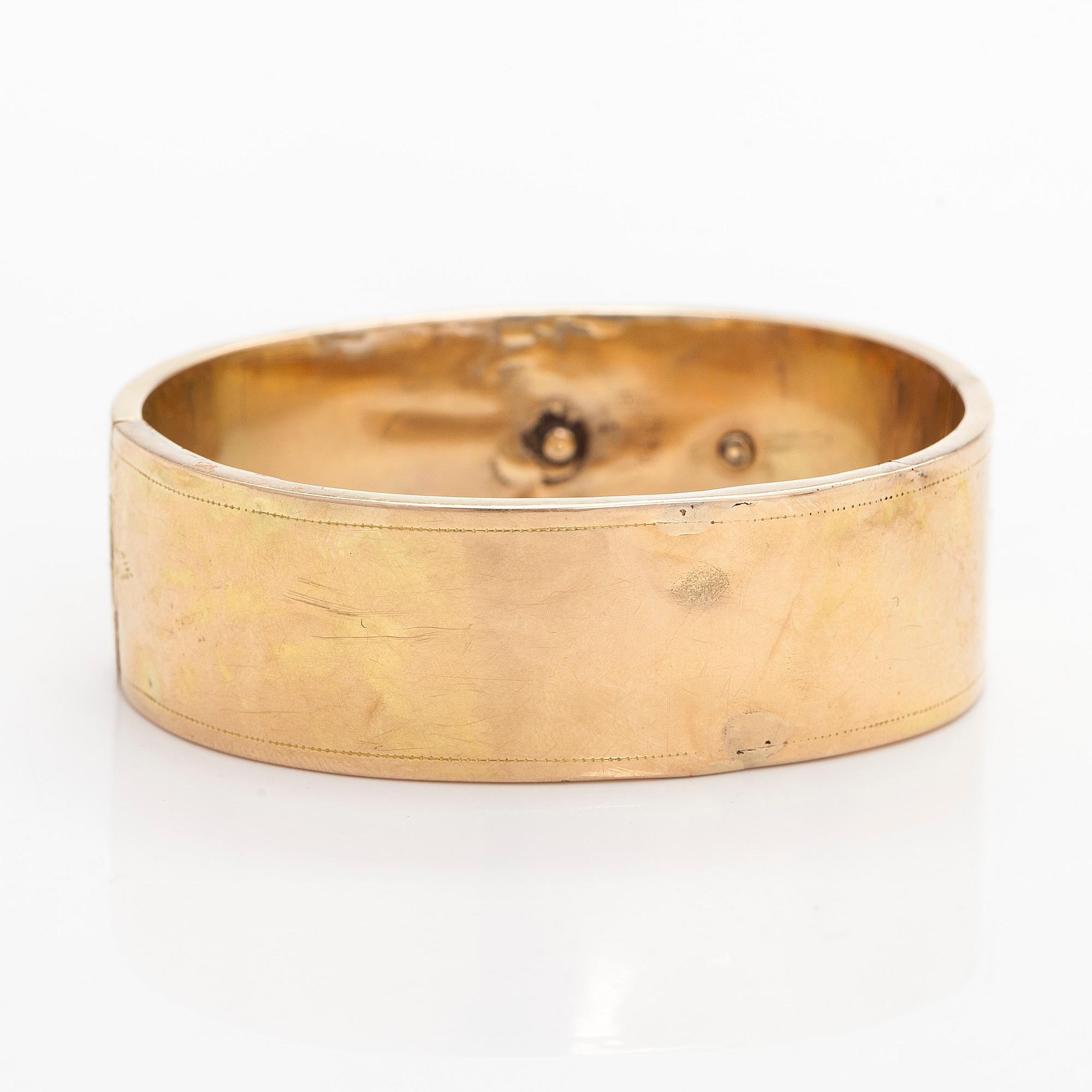 Armring, 14K (56) guld, St Petersburg.