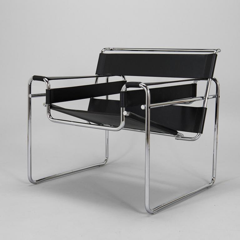 Marcel Breuer, fåtölj, "Wassily", Knoll, kring 2010.