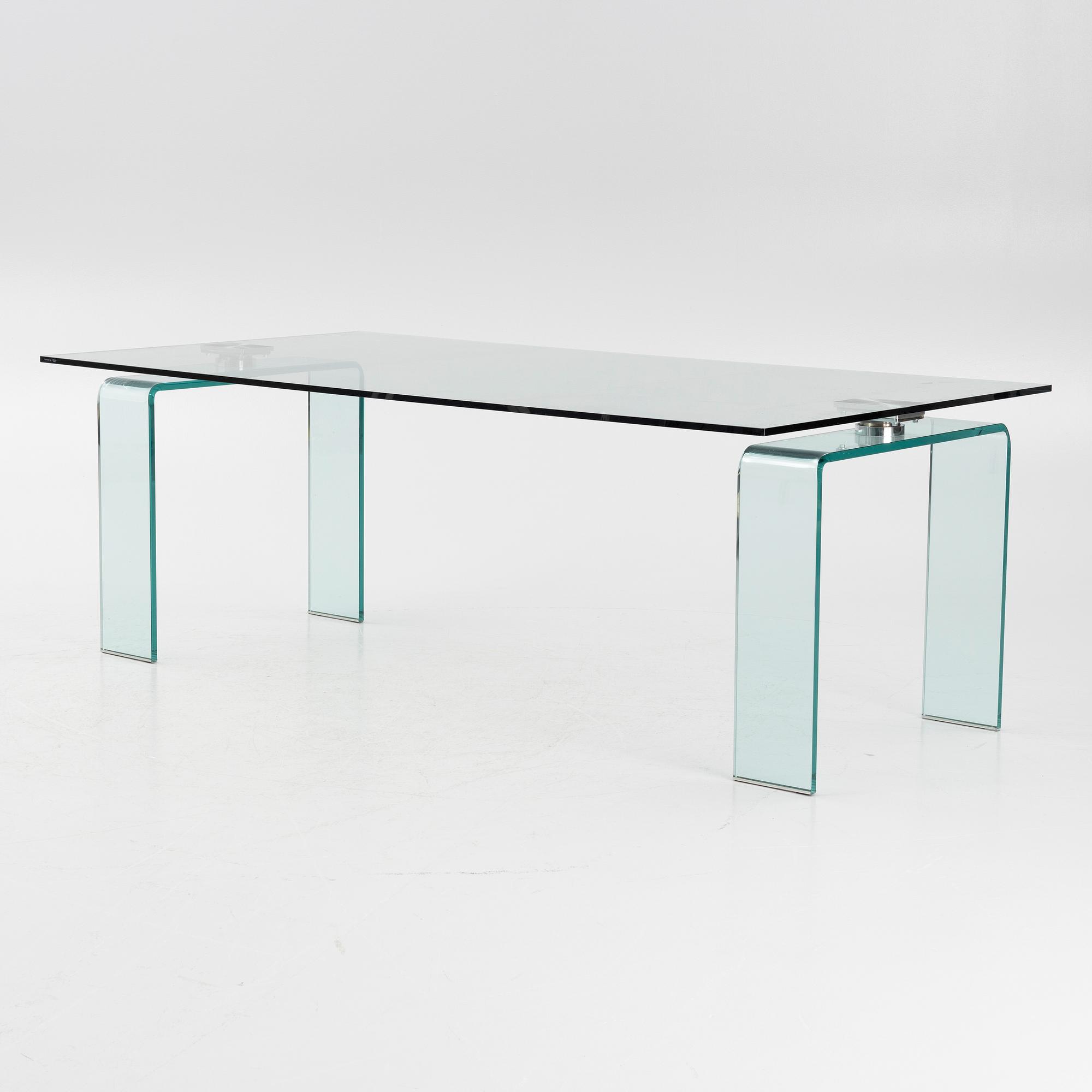 Studio Kronos, an 'Azimut' glass dining table, Cattelan Italia.