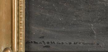 ARVID JOHANSSON, olja på pannå.