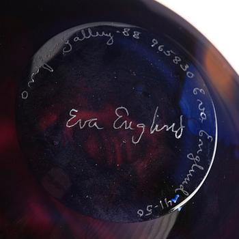 Eva Englund, "Fire soul", a graal glass vase, Orrefors 1988.