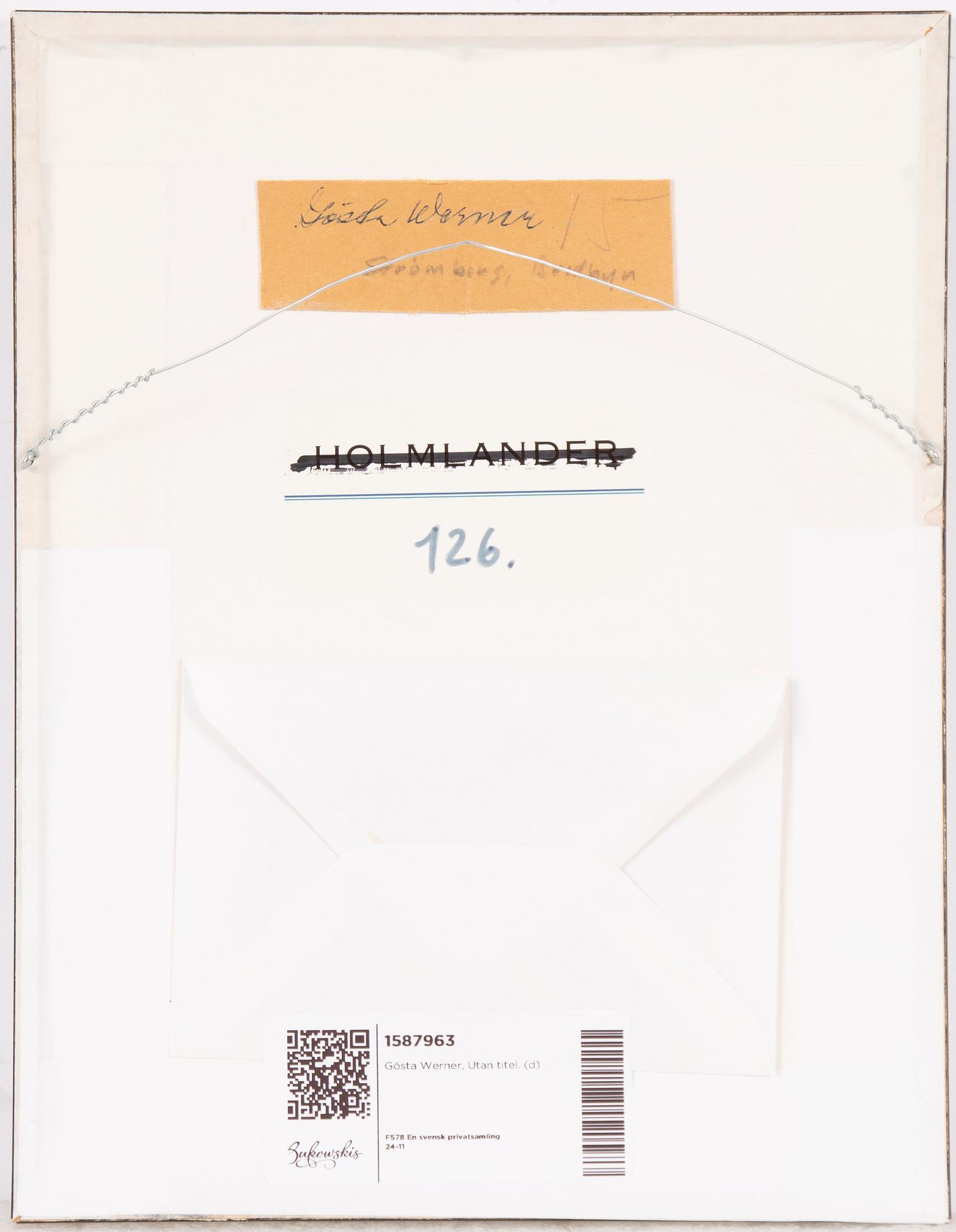 Gösta Werner, Untitled.
