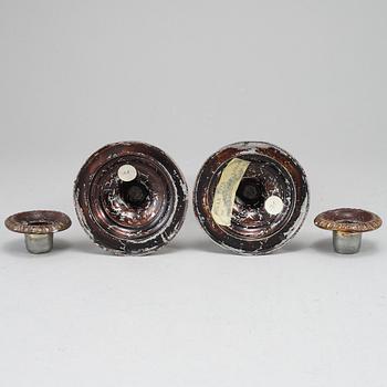 LJUSSTAKAR, ett par, Biedermeier, sannolikt Tyskland, 1800-talets första hälft.