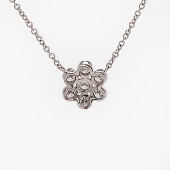 Tiffany & Co, kaulakoru, "Garden Flower", platinaa ja briljanttihiottuja timantteja.