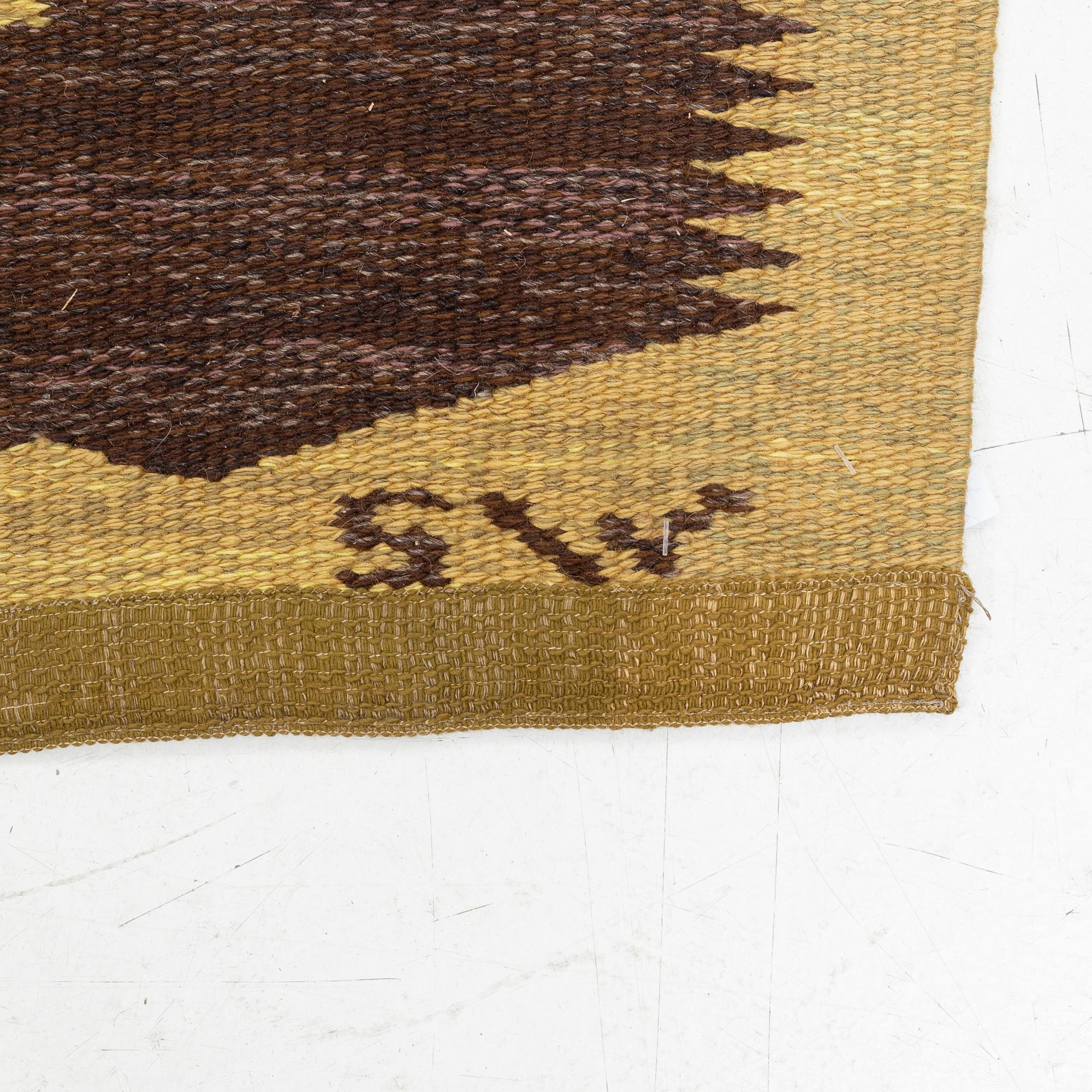 Matta, Solveig Westerberg, rölakan, "La Petite", saluförd av Nils Nessim AB, ca 305 x 197 cm.