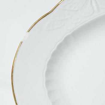 Alf Wallander, a 69 pieces dinner service, porcelain, "Fjäril", Rörstrand, early 20th century.
