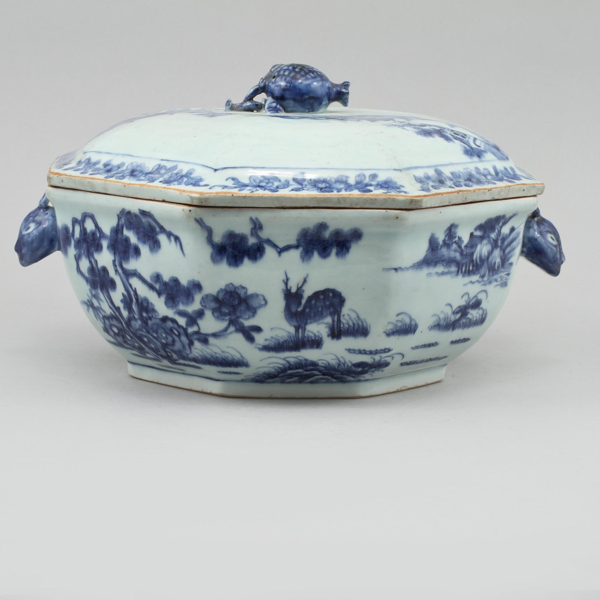 TERRIN, porslin, Kina, 1700-tal.