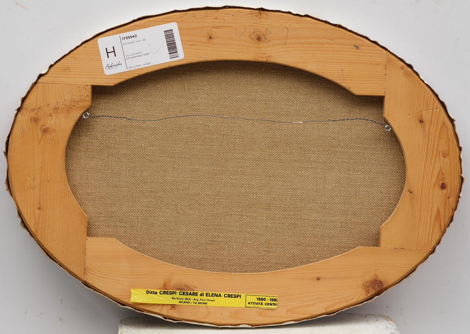 KG Nilson, Oval composition.
