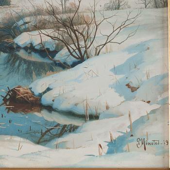 Peder Mork Mönsted, Winter landscape.