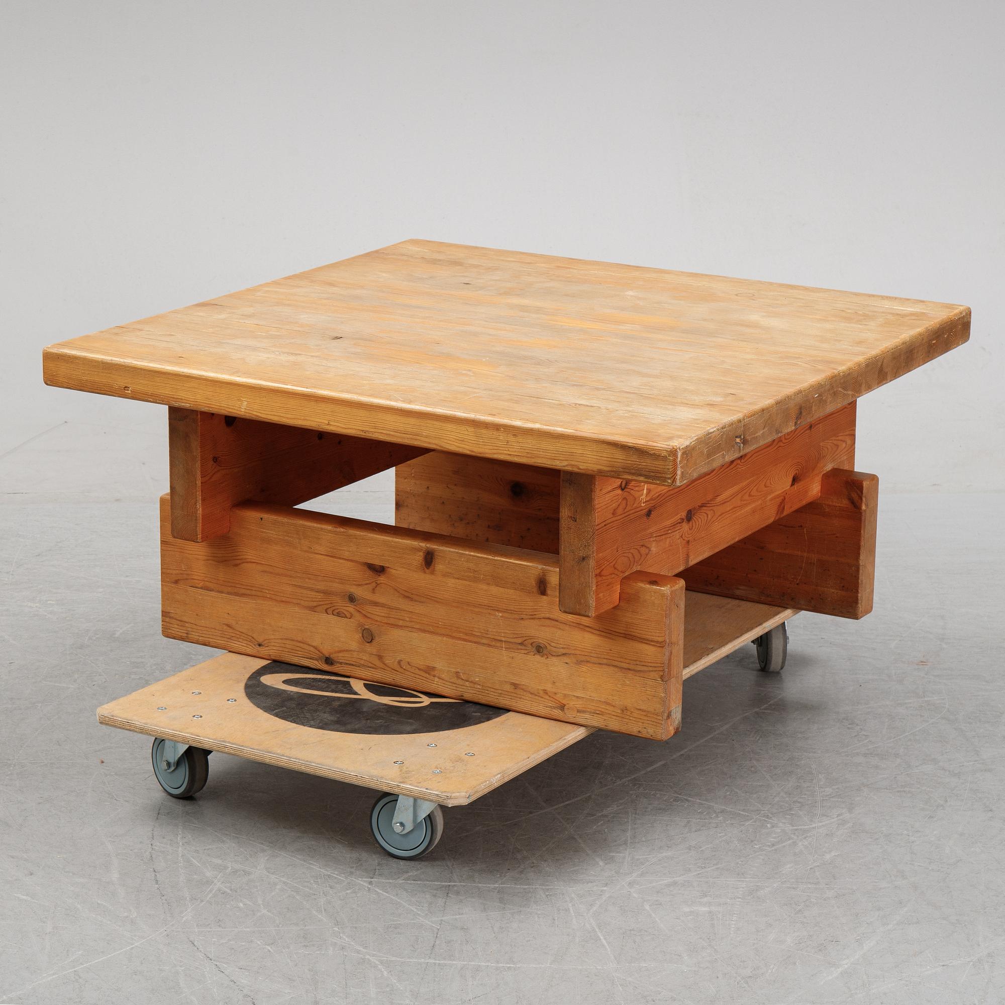 A pine coffee table from IKEA, 1970's.