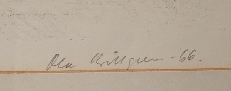 OLA BILLGREN, litografi, signerad, daterad -66 samt numrerad 108/450.