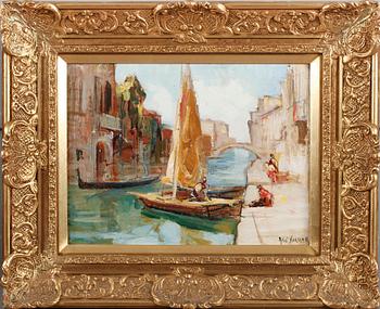 KNUT NORMAN, olja på pannå, signerad.