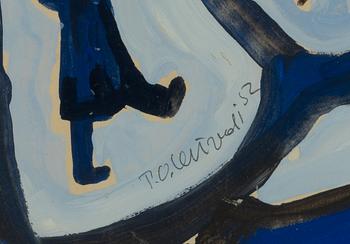 Per Olof Ultvedt, gouache, signerad och daterad -52.