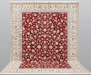 A carpet, Nain Part Silk, so called 6LAA, ca 356 x 260 cm.