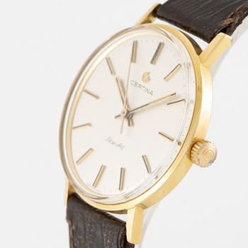 Certina, New Art, armbandsur, 18K guld, 33,5 mm.