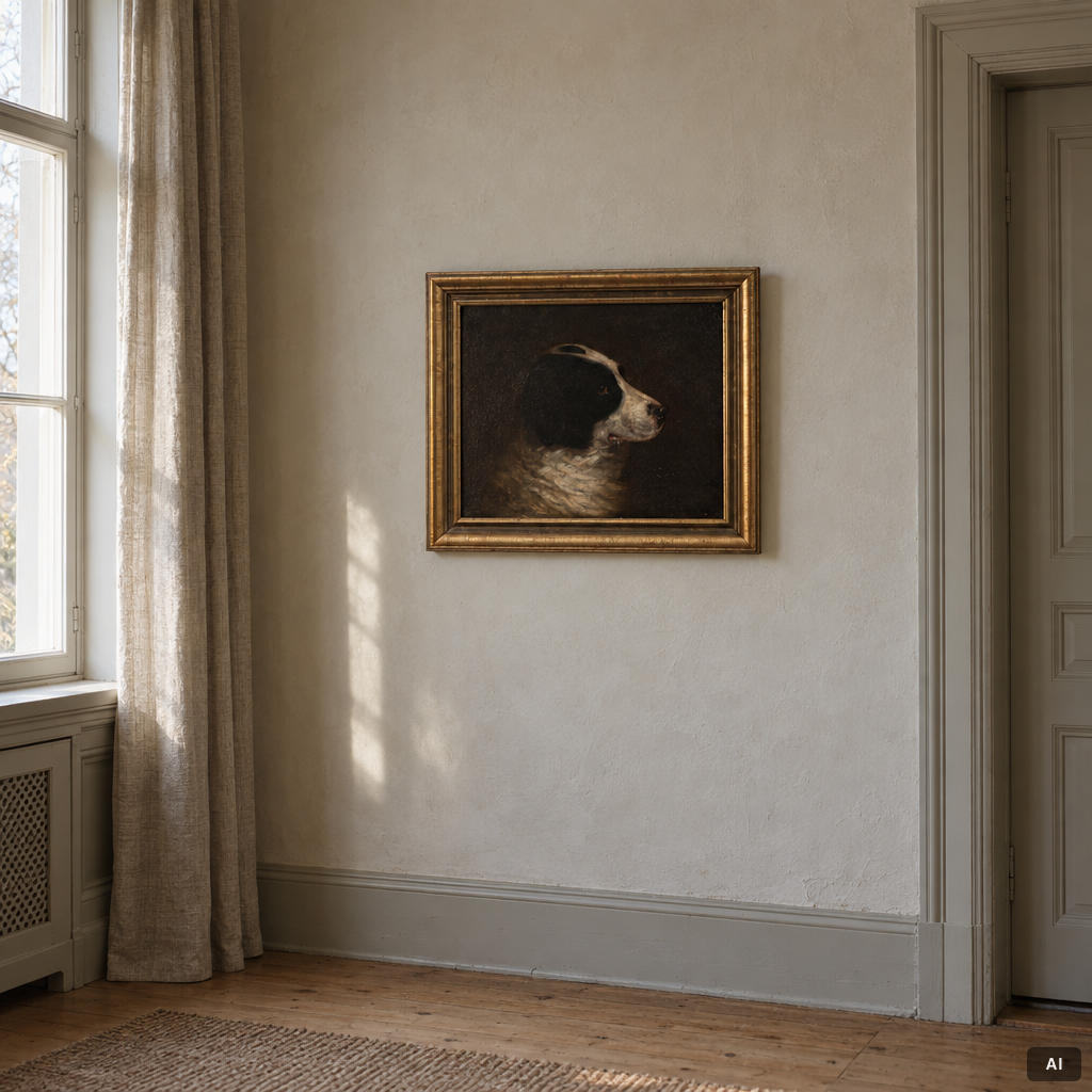 Engelsk konstnär, 1800-tal, Motiv med bordercollie.
