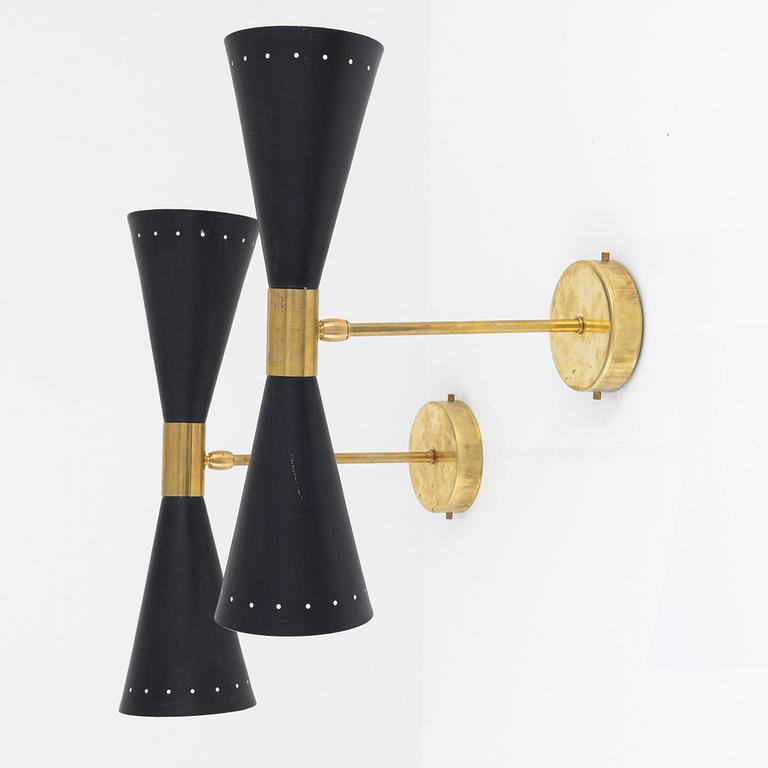 Vägglampor, ett par, "Megafono", Luci Srl, Parma, Italien.