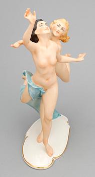 FIGURIN. Porslin. Rudolstadt Volkstedt, 1900-tal.