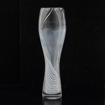 Vicke Lindstrand, a glass vase, Kosta, 1950's.