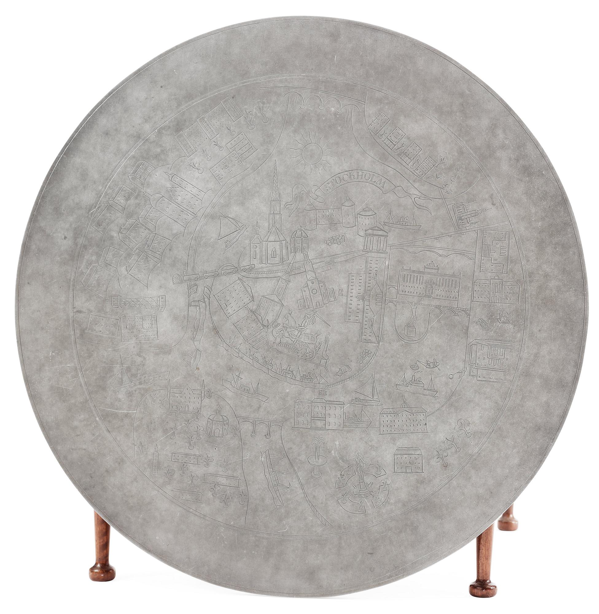 JOSEF FRANK & NILS FOUGSTEDT, soffbord, Firma Svenskt Tenn, Stockholm 1960.