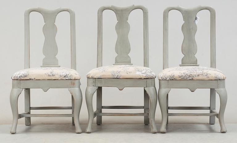 STOLAR, 3 st, senbarock, 1700-tal.