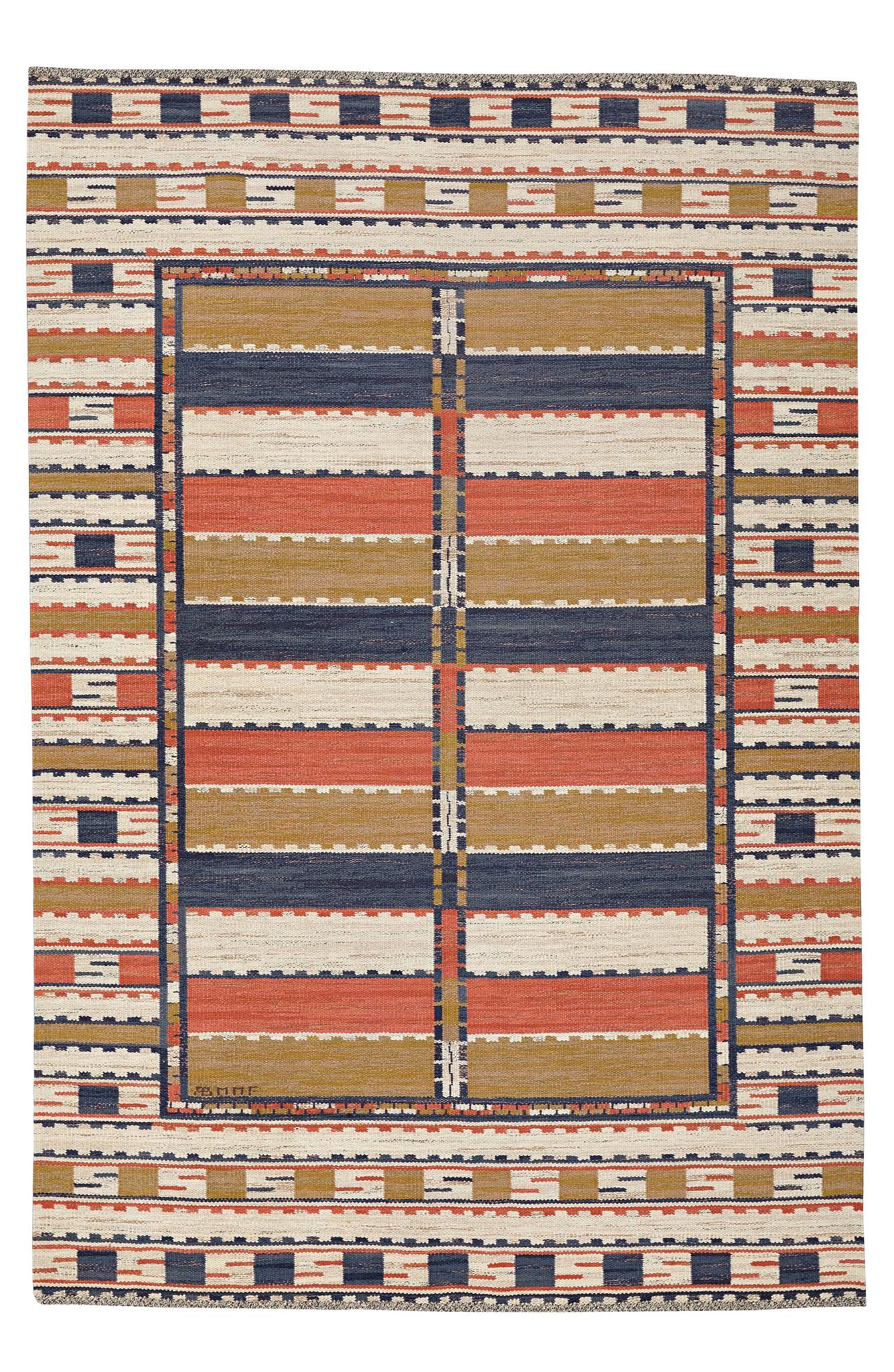 Märta Måås-Fjetterström, MATTO, "Sommarmattan", flat weave, ca 303 x 203 cm, signed AB MMF.