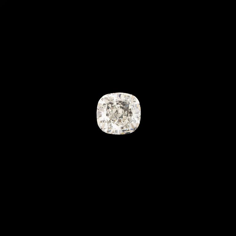 Loose cushion shaped diamond, 0,52 ct. With GIA dossier.