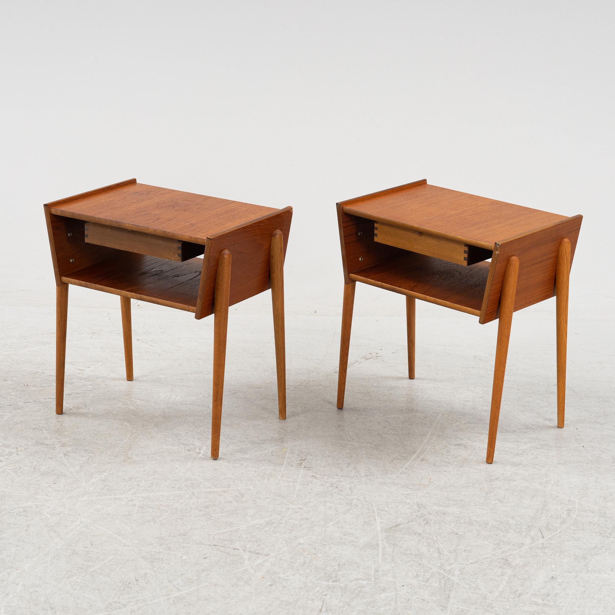 Sängbord, ett par, "Ante", IKEA Sverige, 1950/60-tal.