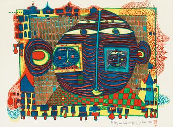 331. Friedensreich Hundertwasser, "Good-bye from Africa".