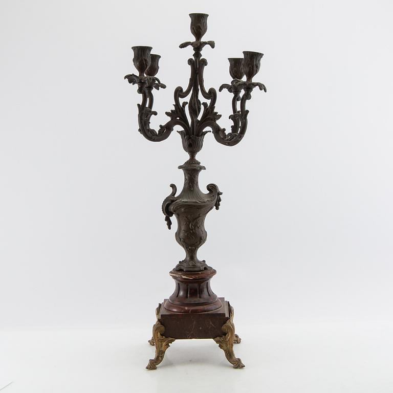 Candelabrum Louis XV style, circa 1900.