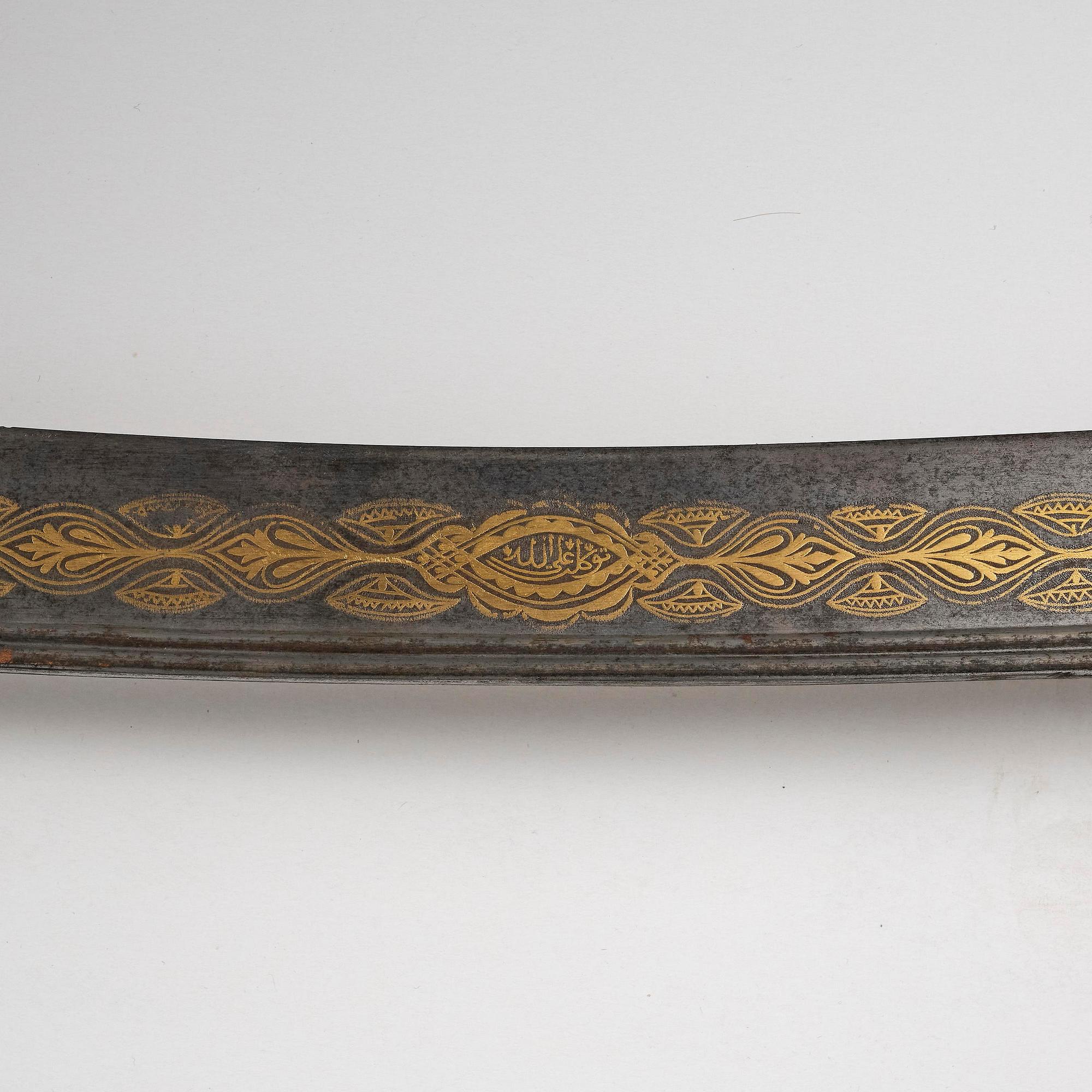 A fine large-eared walrus-hilted Yatagan, Ottoman empire probably Ioannina, Epirus.