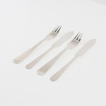 Wiwen Nilsson, cutlery 24 pcs silver, Lund 1937 - 1971.