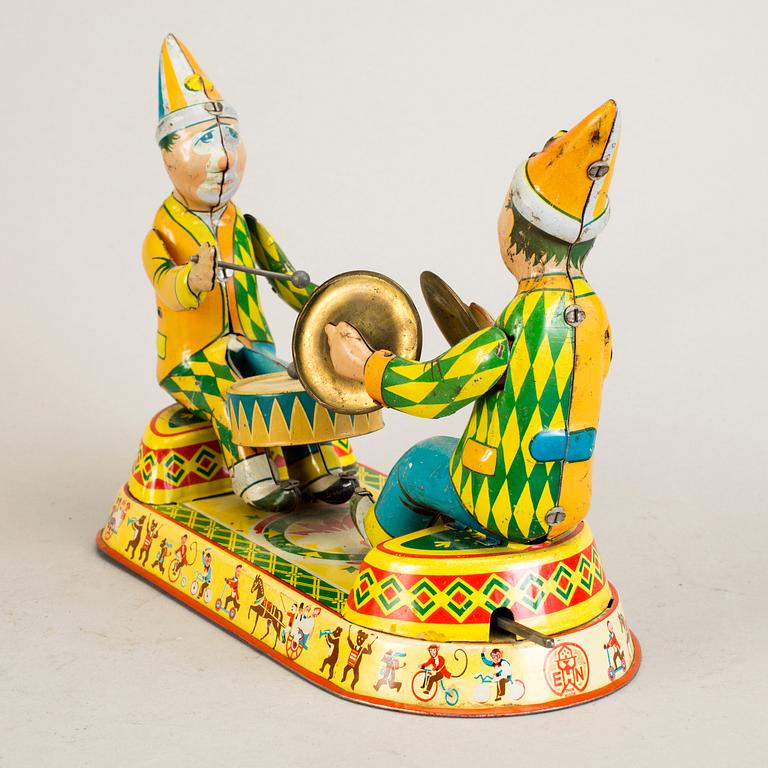 A lot of three tinplate toys Japan and Germany 1950s.