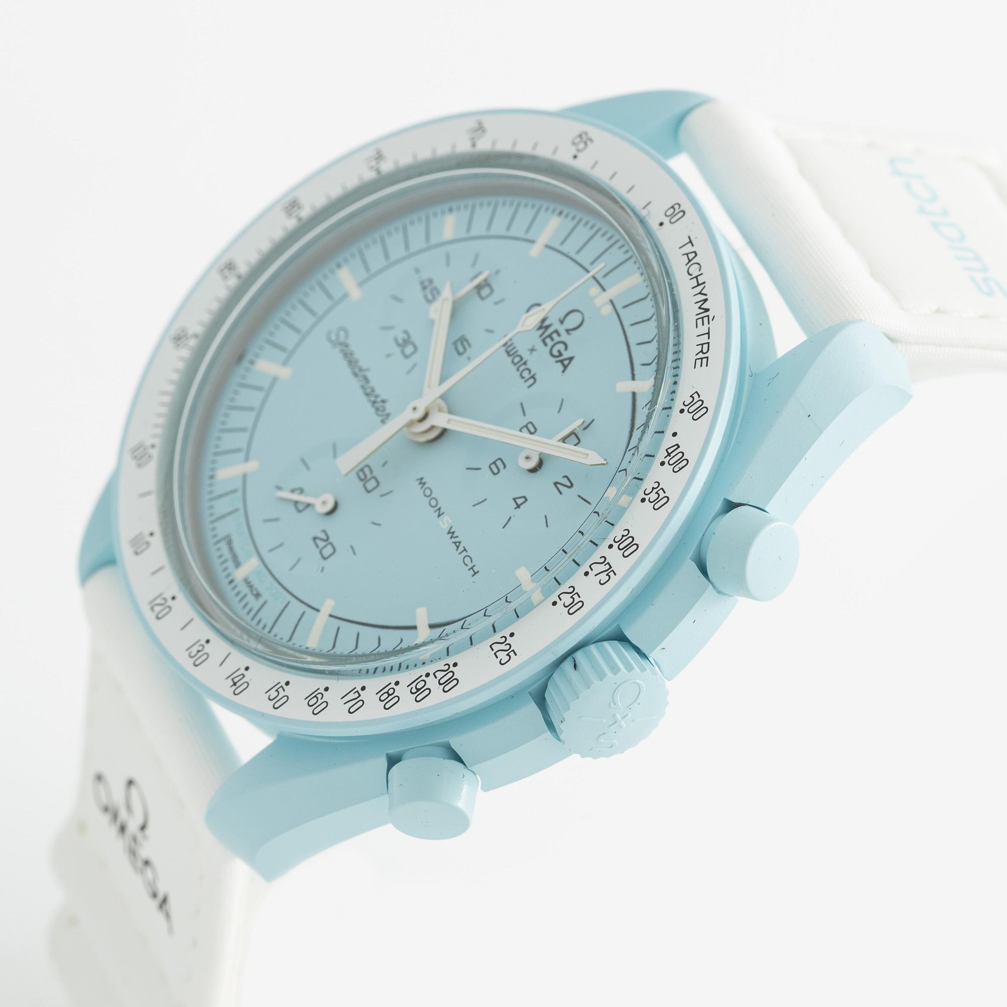 Omega/Swatch, MoonSwatch, "No Reserve", collection of 14 pcs, chronograph, wristwatches, 42 mm.