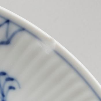 TESERVIS, 22 del, porslin, Musselmalet Rifflet, Royal Copenhagen.