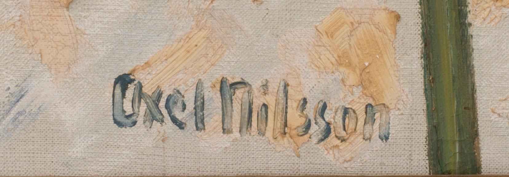 AXEL NILSSON, oil on canvas. Signed.