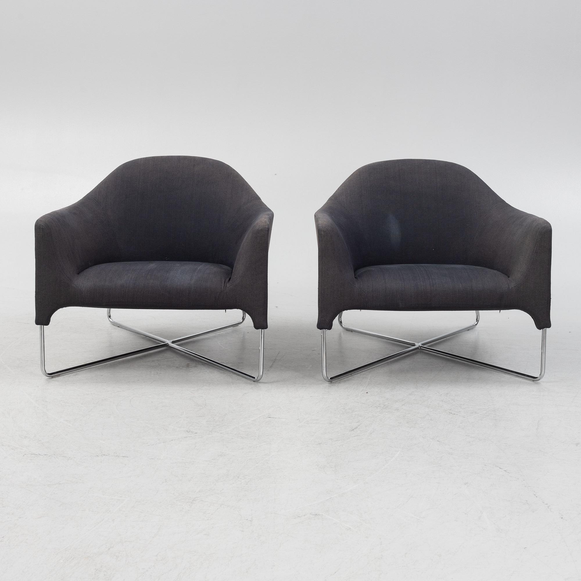 Carlo Colombo, a pair of 'Bali' armchairs, Poliform.