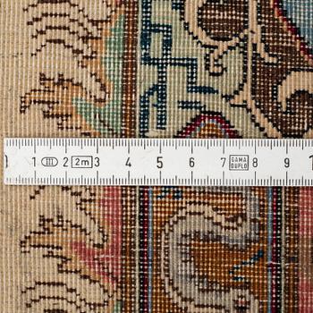 A CARPET, Old Tabriz, figural, ca 263 x 163 cm.