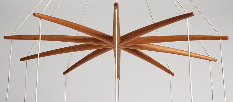 Uno & Östen Kristiansson, a ceiling lamp, Luxus, Vittsjö, Sweden 1950-1960s.