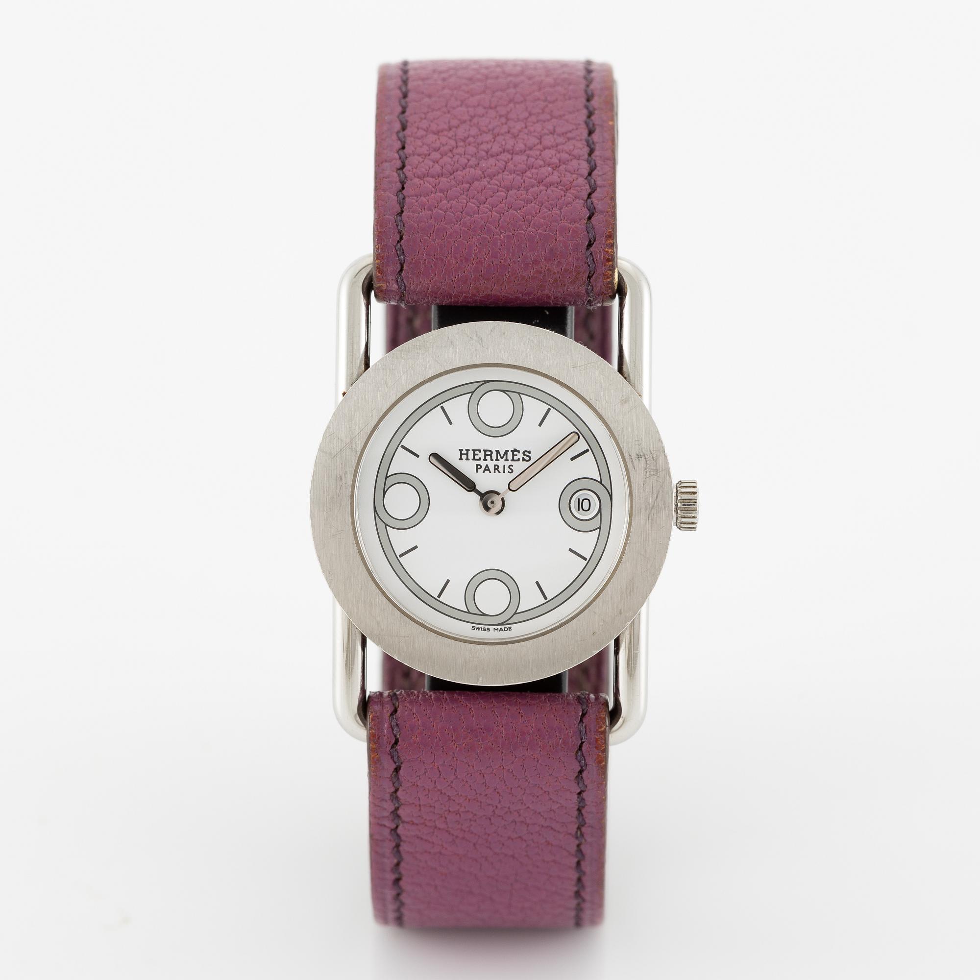 Hermès, "Barenia Rondo", armbandsur, 28 mm.