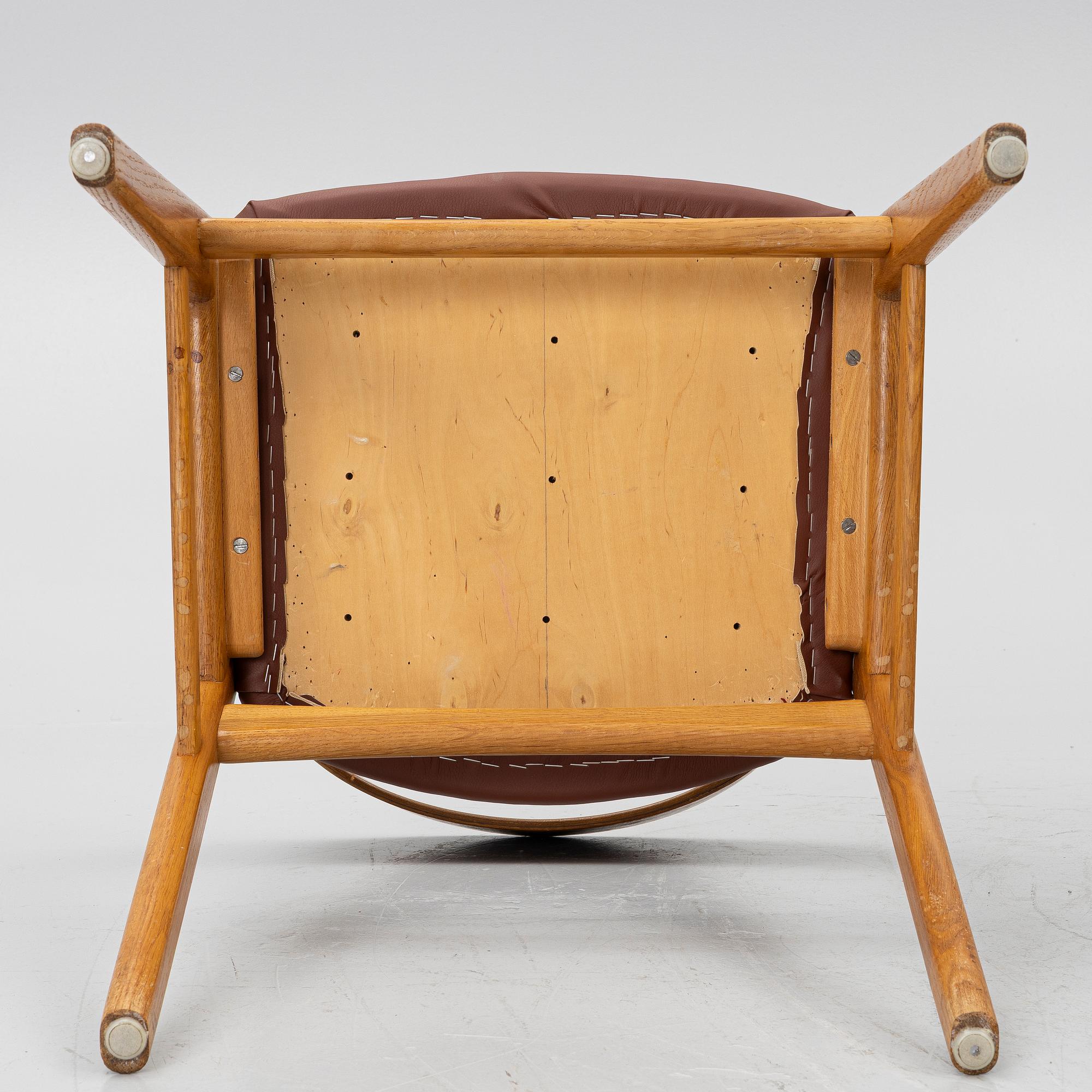 Dining table with four chairs, 1950s/60s.