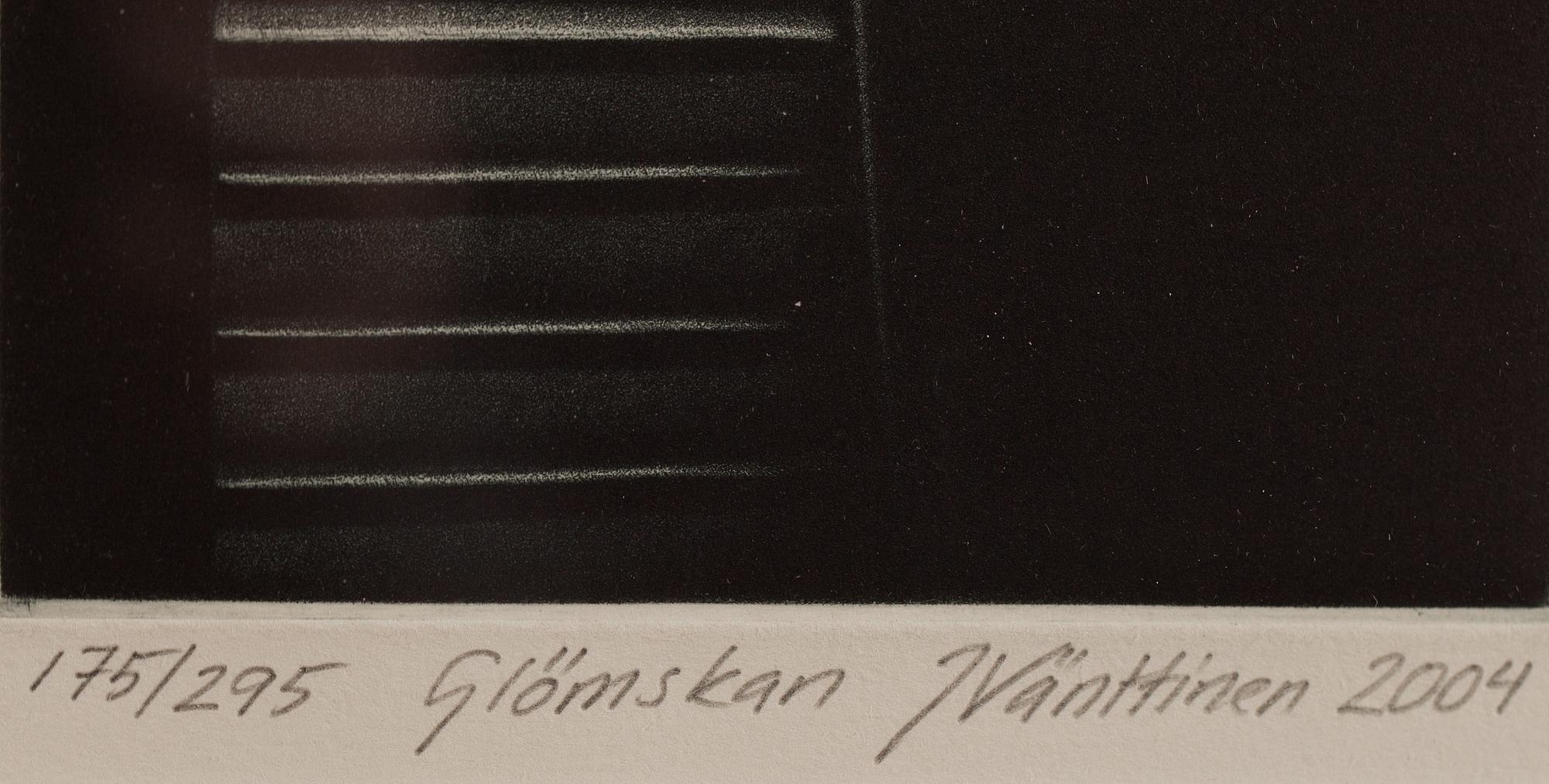 JUKKA VÄNTTINEN, mezzotint, signerad och daterad 2004, numrerad 175/295.