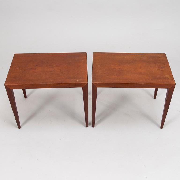 SEVERIN HANSEN, SIDOBORD, ett par, Haslev Møbelfabrik, Danmark 1960-tal.