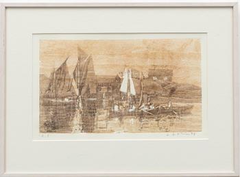 Lars Lerin, Archipelago Harbour.