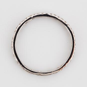 White gold brilliant-cut diamond eternity ring.